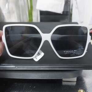 Tahari WHITE Sunglasses Trendy Cool Stylish Summer Shades